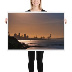 Framed poster