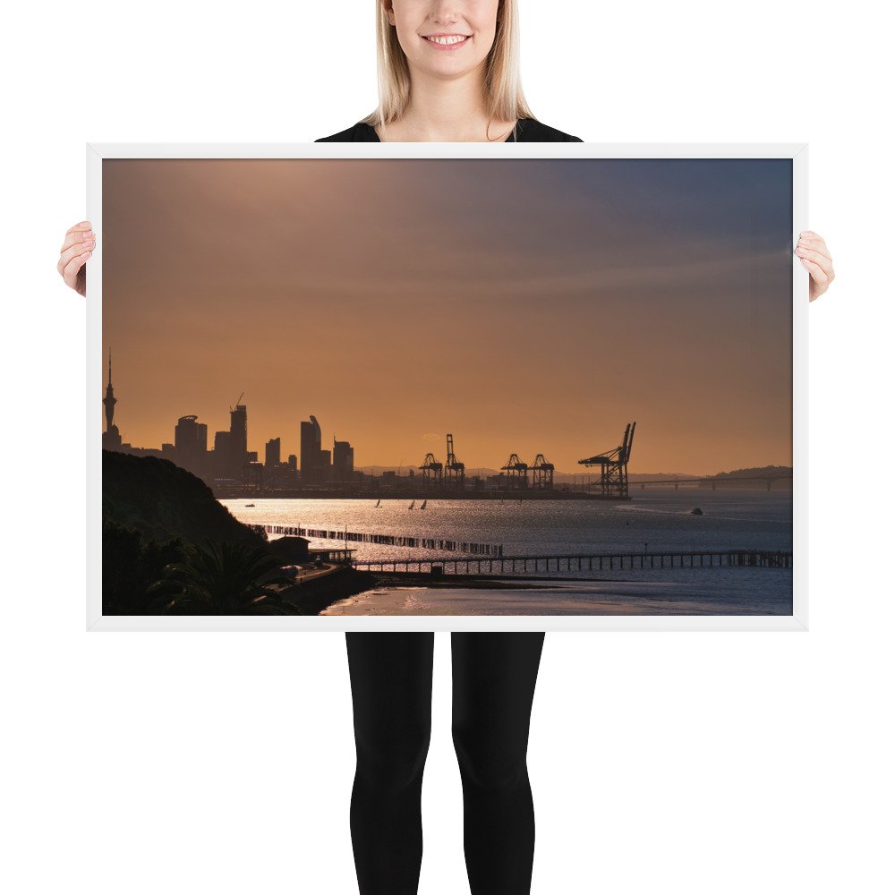 Framed poster